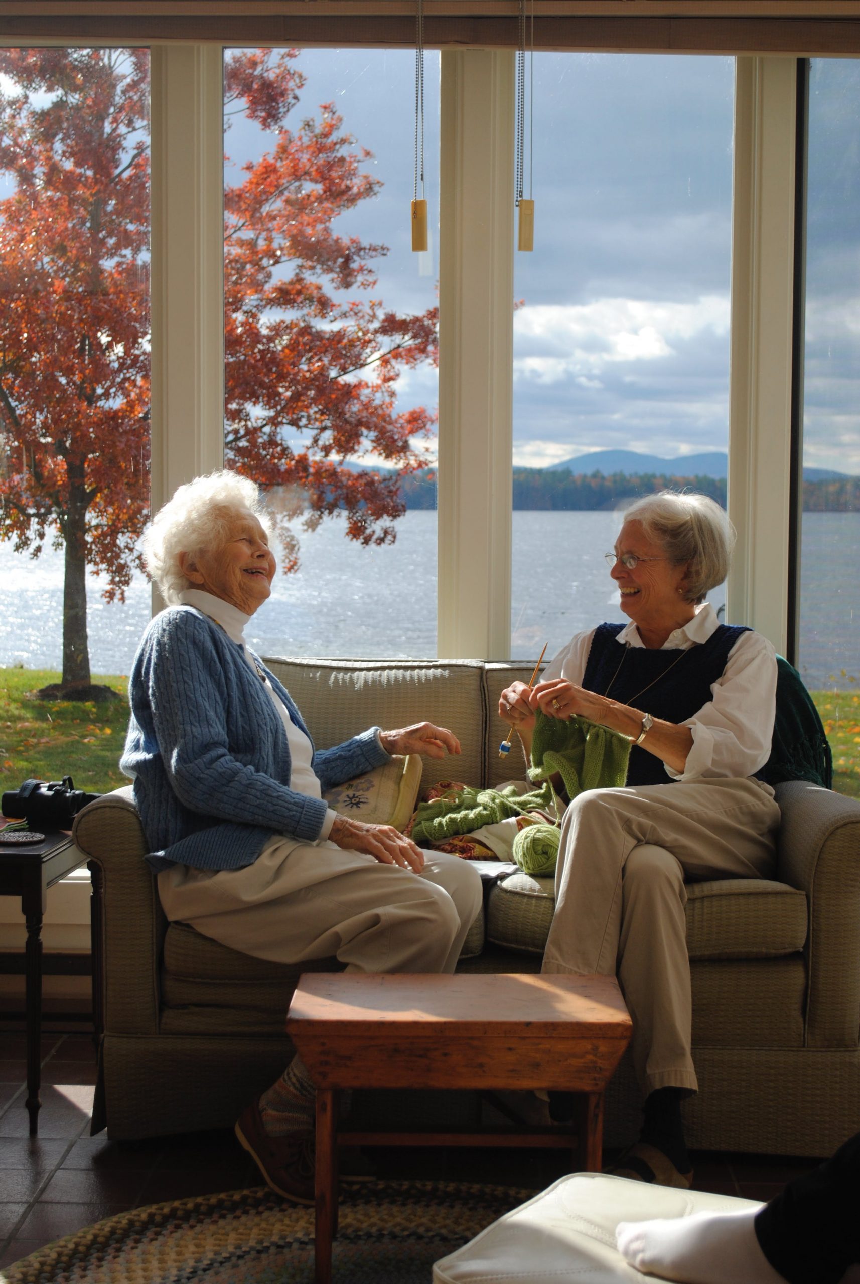 Senior women in smaller home